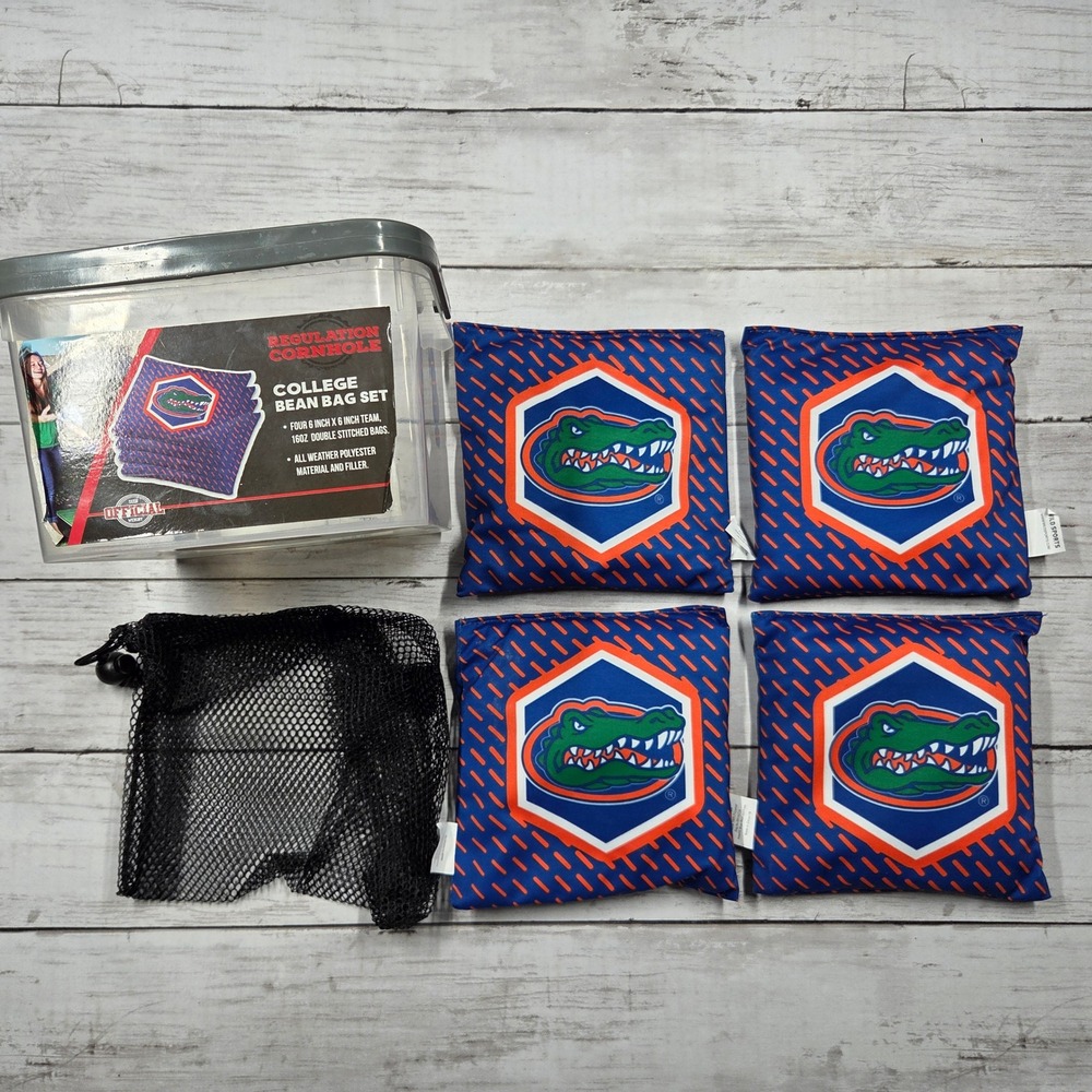 Wild‎ Sports Florida Gators Cornhole Bean Bag Set Blue Orange NCAA 4pk